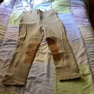 Beige Tailored Sportsman Breeches